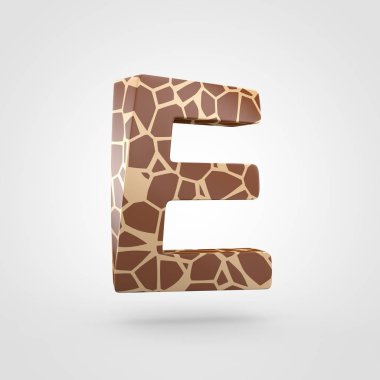 E harfinin büyük zürafa tasarım