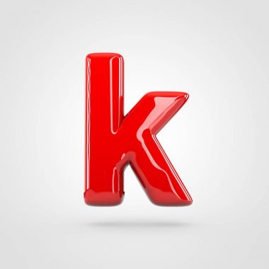 küçük kırmızı harf K