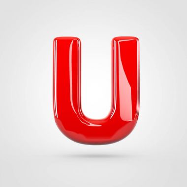 büyük kırmızı harf U
