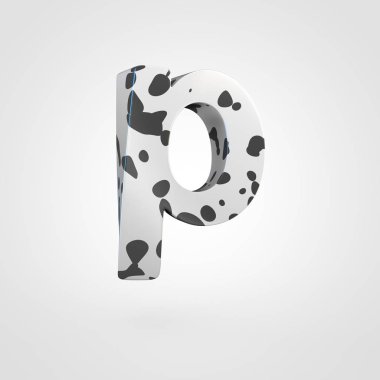 P harfi Dalmaçya tasarımını küçük harf