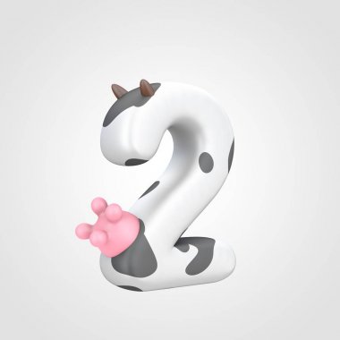 inek deseni numarası 2 benekli