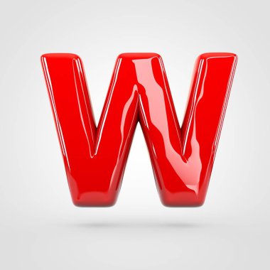 büyük kırmızı harf W