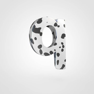 Dalmaçya tasarımını küçük harf: harf Q