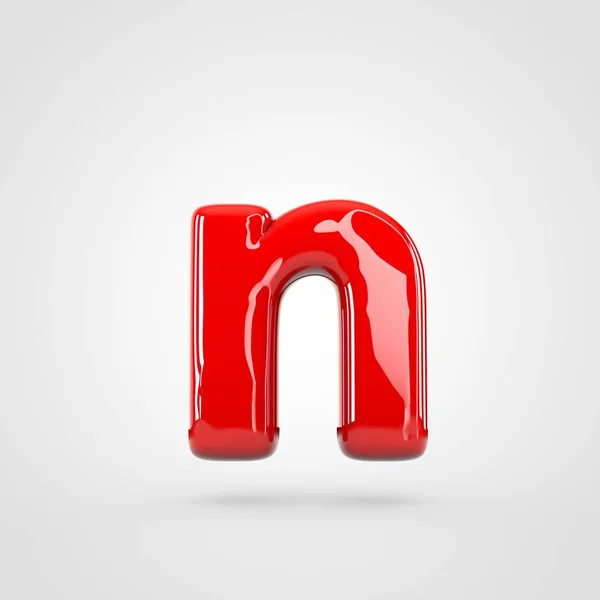 Małe czerwone litery N — Zdjęcie stockowe