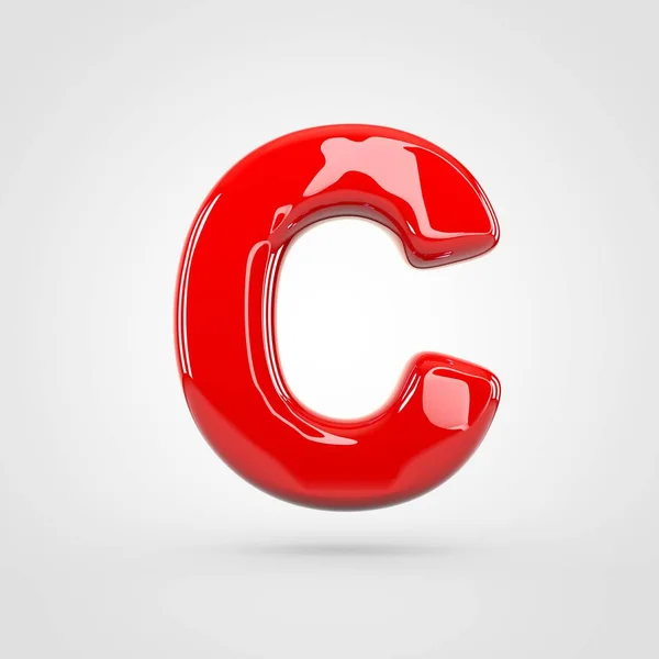 Κεφαλαίο κόκκινο γράμμα C — Φωτογραφία Αρχείου