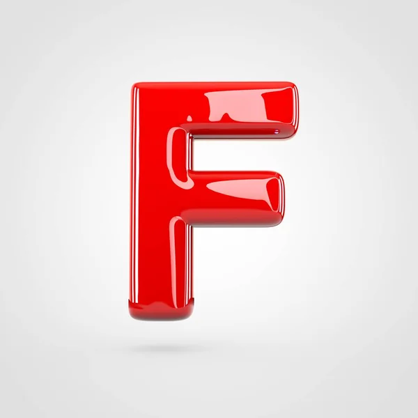 红色大写字母 F — 图库照片