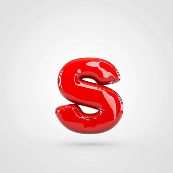Kisbetűs piros S betű — Stock Fotó