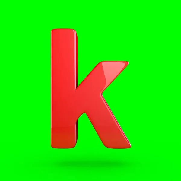 Kleine rode letter K — Stockfoto