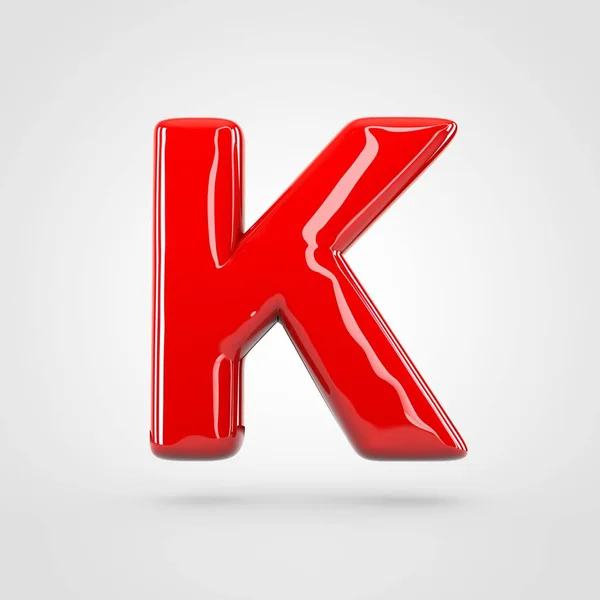 Верхній регістр червона літера K — стокове фото