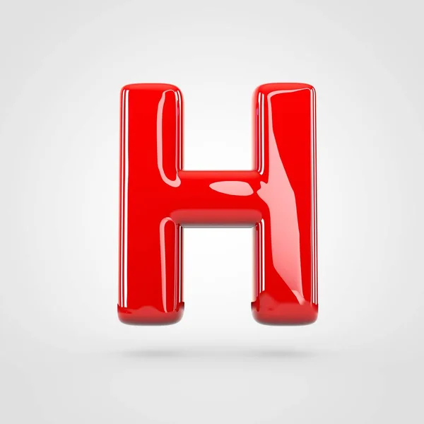 Velké červené písmeno H — Stock fotografie