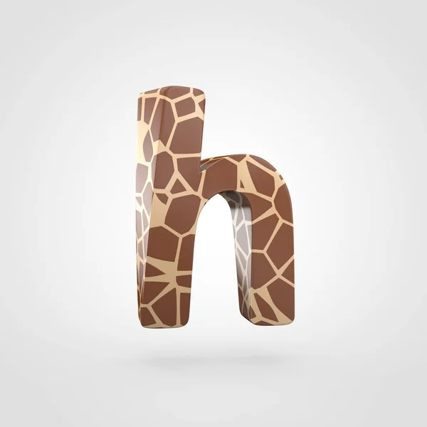 H harfi küçük harfe zürafa tasarımı — Stok fotoğraf