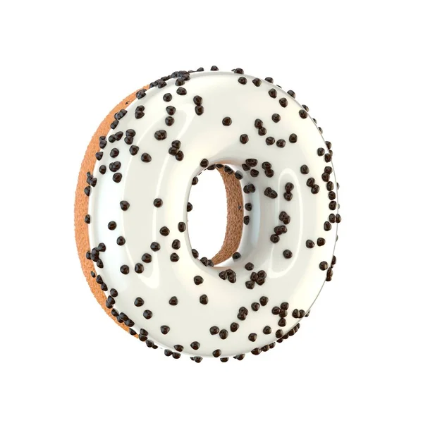 Donut bokstaven O versaler — Gratis stockfoto