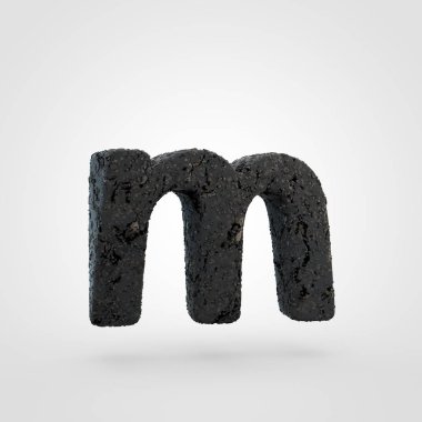 asfalt yol doku harf m