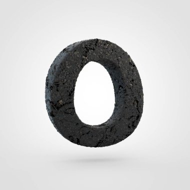 asfalt yol dokusuna harf o