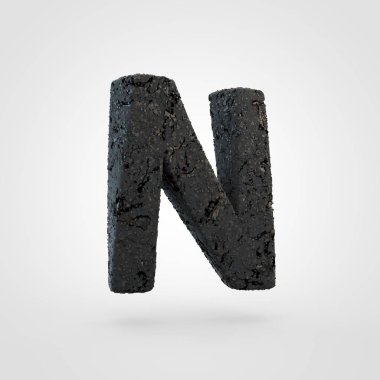 asfalt yol doku harf n