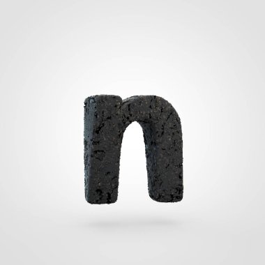 asfalt yol doku harf n