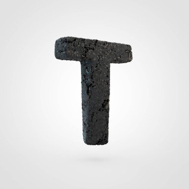 asfalt yol doku mektup t