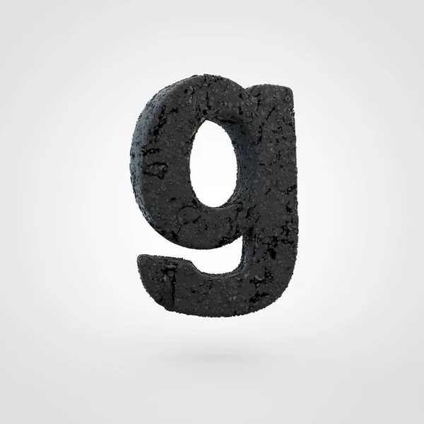 Asfalt weg textuur van de letter g — Stockfoto