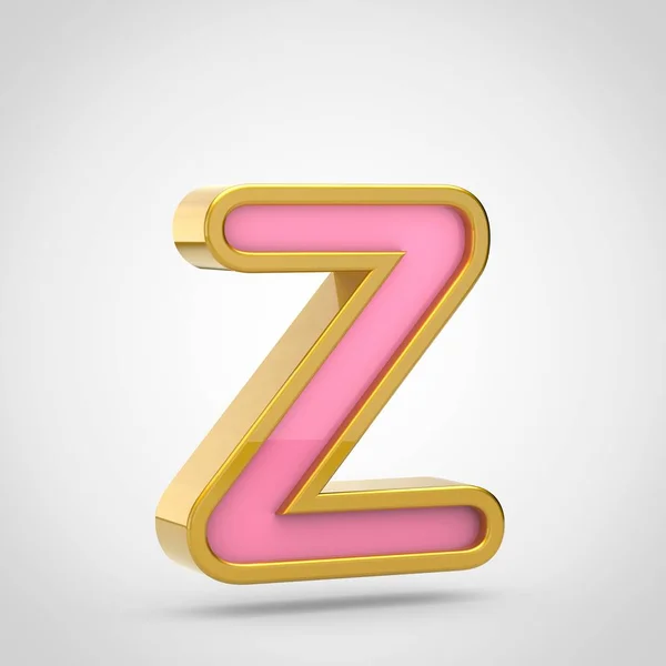 Розовая буква Z — стоковое фото