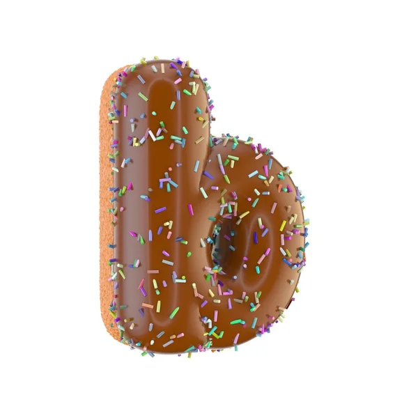 Donut Buchstabe b klein geschrieben — Stockfoto