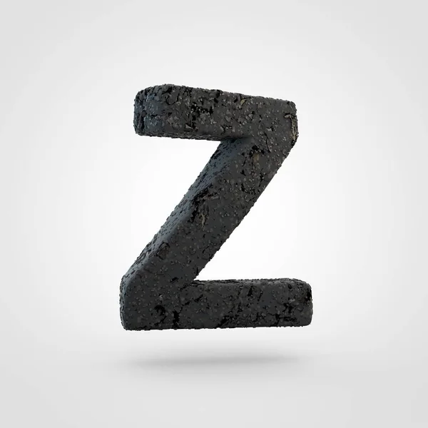 Asphalt road texture of letter Z — Stock Photo, Image