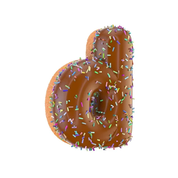 Donut bokstaven d gemener — Stockfoto