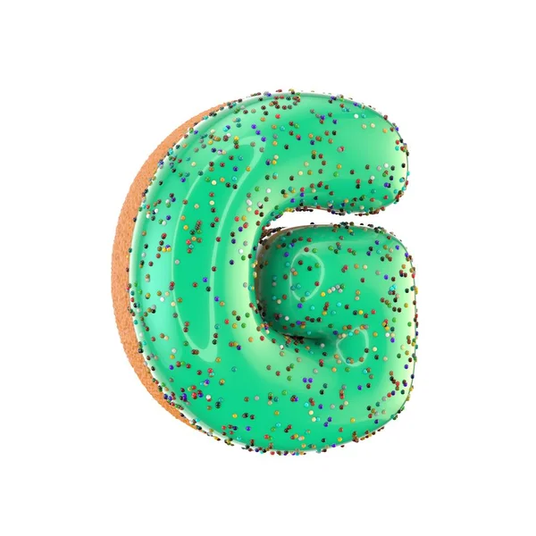 Donut Buchstabe g Großbuchstaben — Stockfoto