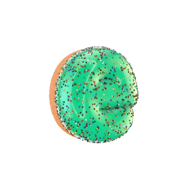 Carta de donut e minúscula — Fotografia de Stock