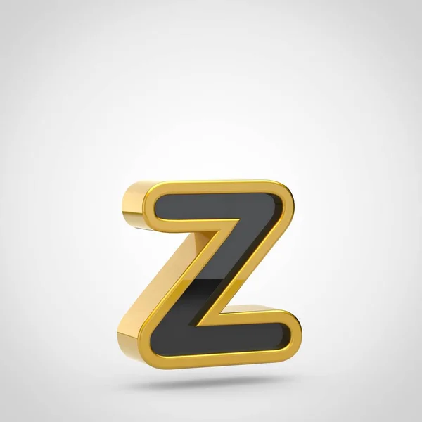 Zwarte letter z kleine letters — Stockfoto