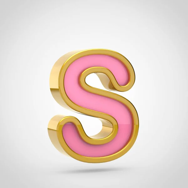 Pink letter S — Stock Photo, Image