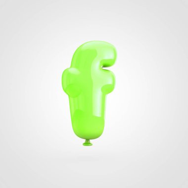 Balon harf küçük harf f