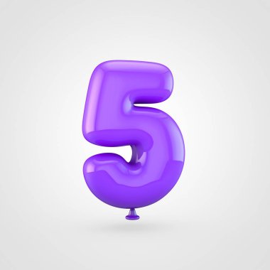 Mor balon sayısı 5