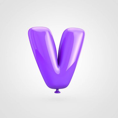 Balon harfi büyük harf v  