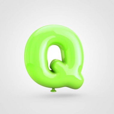 Balon harfi büyük harf q