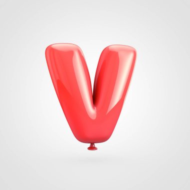 Balon harfi büyük harf v