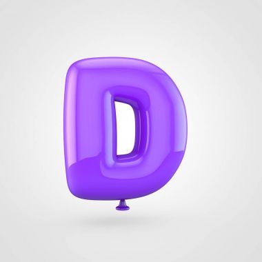 Balon mektup d büyük harf  