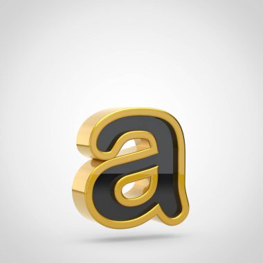 mektup bir küçük altın anahat ile 