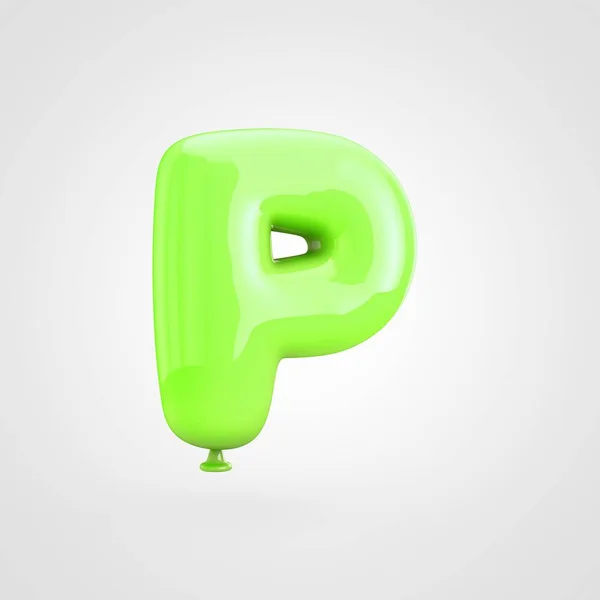 Κεφαλαίο γράμμα p μπαλόνι — Φωτογραφία Αρχείου