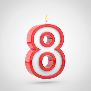  Doğum günü mumu sayı 8