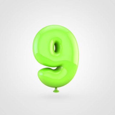 Yeşil balon sayısı 9