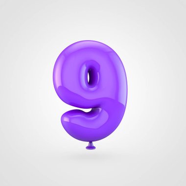 Mor balon sayısı 9