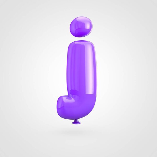 Balloon letter j lowercase