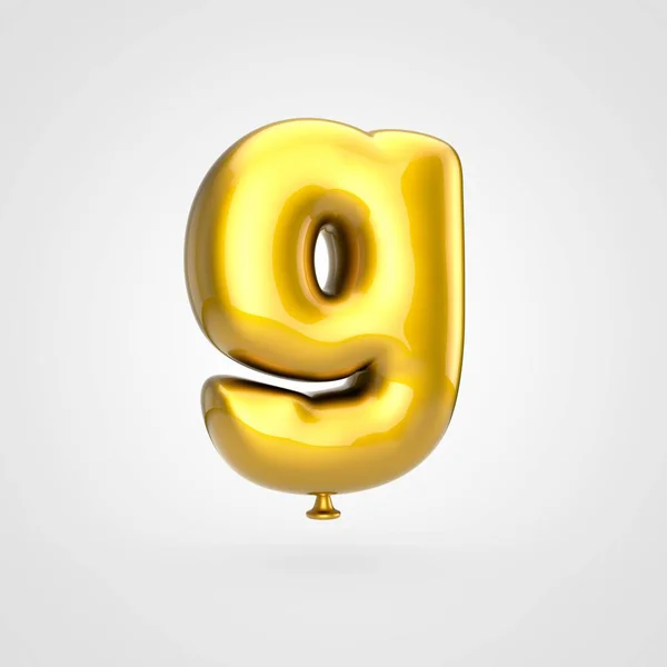 Καθιστούν Στιλπνή Χρυσή Φουσκωμένα Γραμματοσειράς Glint Άσπρο Φόντο Balloon Σχεδιασμό — Φωτογραφία Αρχείου