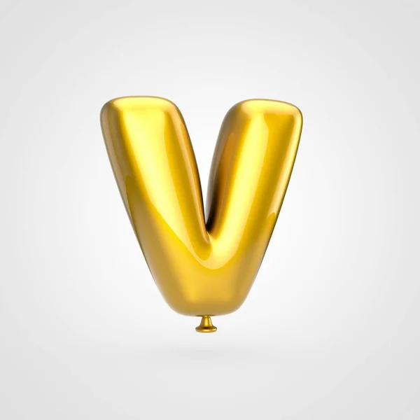 Καθιστούν Στιλπνή Χρυσή Φουσκωμένα Γραμματοσειράς Glint Άσπρο Φόντο Μπαλόνι Στυλ — Φωτογραφία Αρχείου