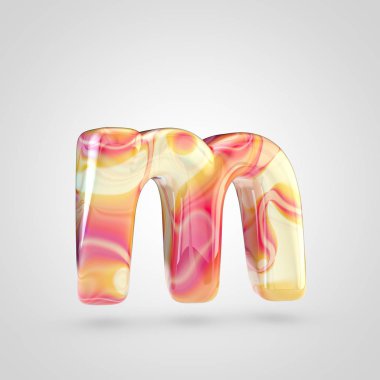 Parlak holografik harf M 