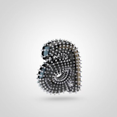 BDSM A siyah lateks harfi