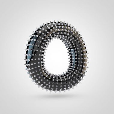 BDSM siyah lateks harf O