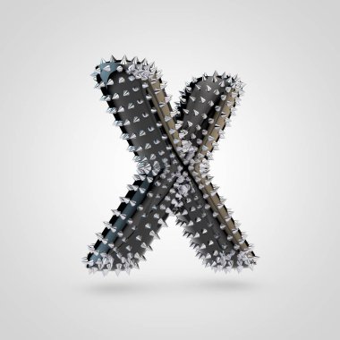 BDSM siyah lateks harf X 