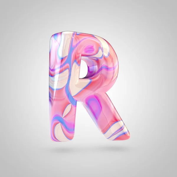 Rose holographique brillant lettre R — Photo