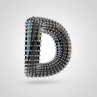 BDSM siyah lateks harf D